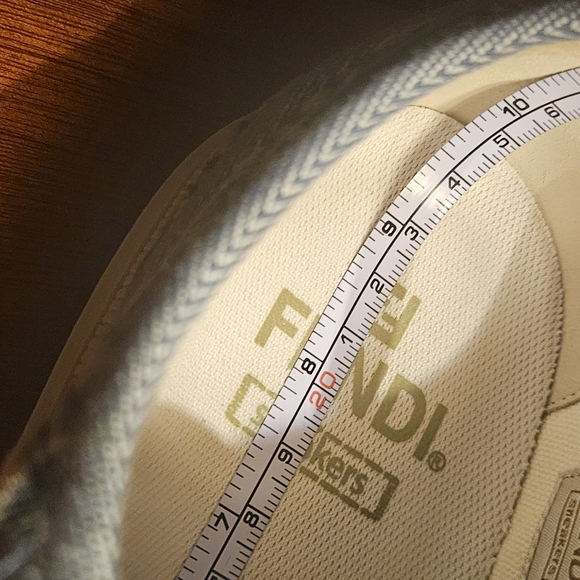 Fendi Domino Denim Logo Sneakers NIB - Picture 9 of 10
